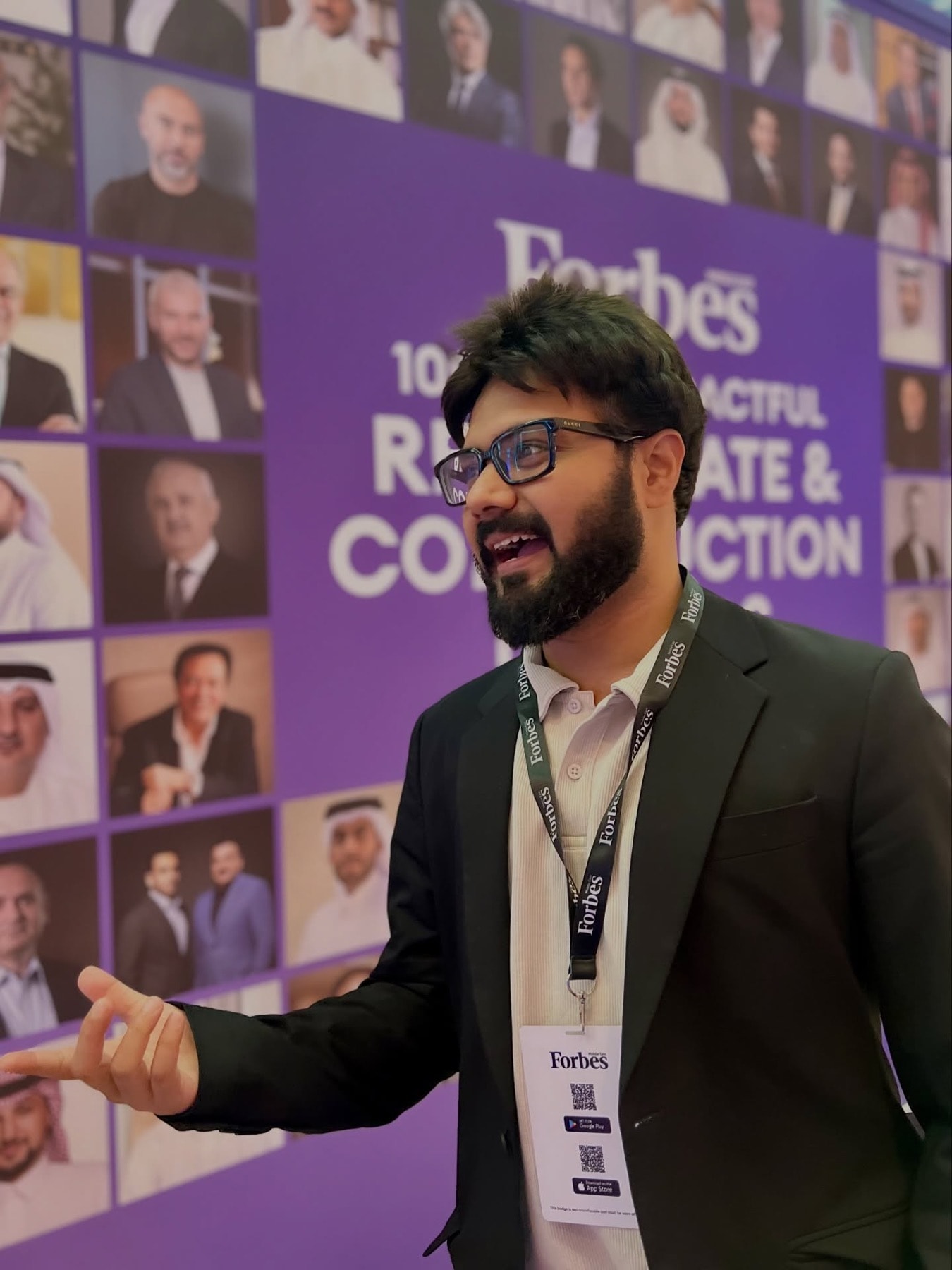Sajid Manzur at a Forbes Middle East event